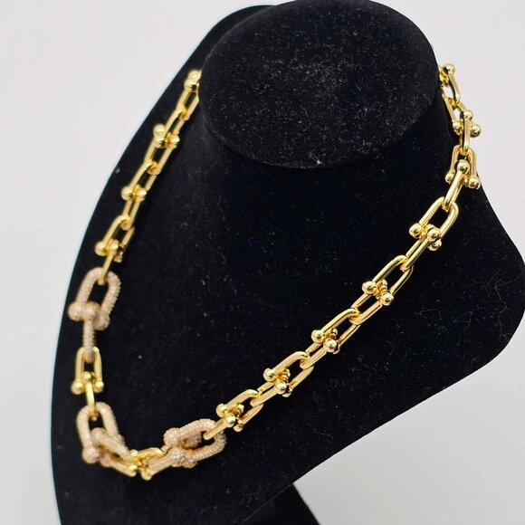 Authentic Louis Vuitton Lock&Key w/Unbranded925 Pure Silver/Gold Plated Necklace - Picture 4 of 13